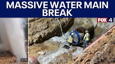 Fort Worth water main break damages homes .